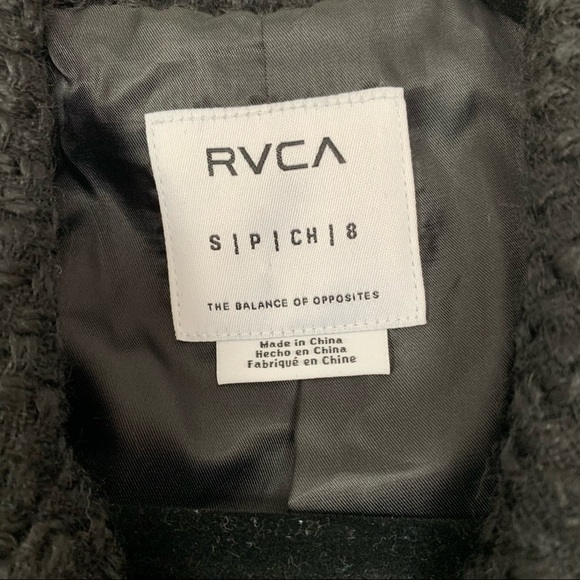 RVCA Black and Gold Layla Tweed Moto Jacket - Picture 7 of 13